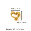 Wholesale Sweet Fashion Love Ring Stainless Steel Heart Shape Electroplated For Women