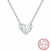 Wholesale Sweet Heart Shape S925 Sterling Silver Pendant Necklace For Women