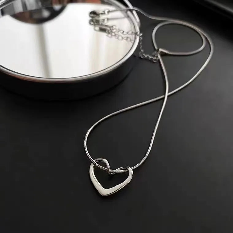 Wholesale Sweet Heart Shape Titanium Steel Pendant Necklace