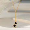 Wholesale Sweet Nature Heart Shape Titanium Steel Copper Electroplated Clavicle Chain Necklace For Women