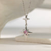 Wholesale Sweet Nature Heart Shape Titanium Steel Copper Electroplated Clavicle Chain Necklace For Women