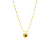 Wholesale Sweet Niche Design Geometric Titanium Steel Love Pendant Earrings And Clavicle Chain With Electroplating