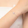 Wholesale Sweet S925 Sterling Silver Heart Shape Love Bracelet For Women With Micro Inlay