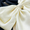 Wholesale Sweet Style Handmade Cloth Hair Accessories Spring Clip Hairpin With Satin Fabric Bow Ribbon For Women