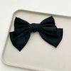 Wholesale Sweet Style Handmade Cloth Hair Accessories Spring Clip Hairpin With Satin Fabric Bow Ribbon For Women