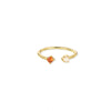Wholesale Tail Ring Stainless Steel Ins Style Geometric Set With Diamonds Letters Numbers Text Design