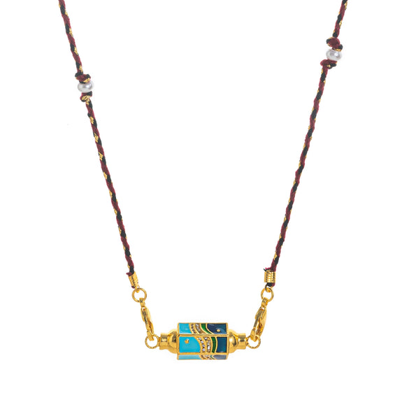 Wholesale Tarot Necklace Copper Gold Plated Geometric Pendant Men's Boyfriend Style