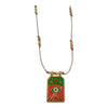 Wholesale Tarot Necklace Copper Heart Shape Pendant Electroplating