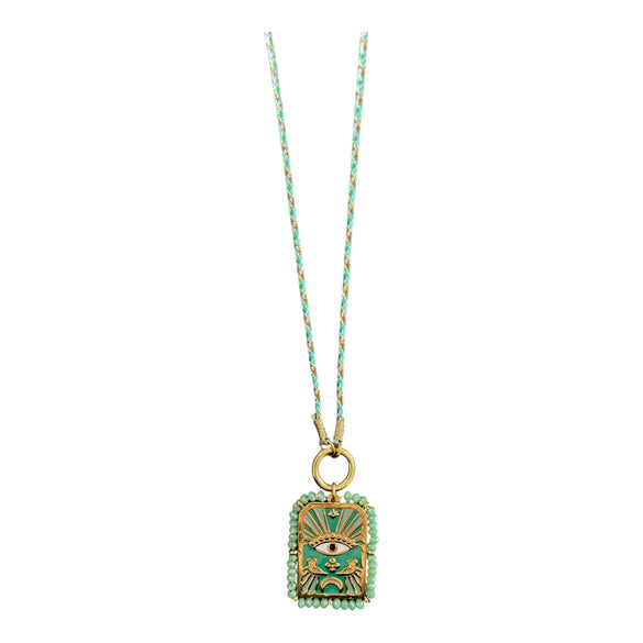 Wholesale Tarot Necklace Copper Heart Shape Pendant Electroplating