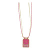 Wholesale Tarot Necklace Copper Heart Shape Pendant Electroplating