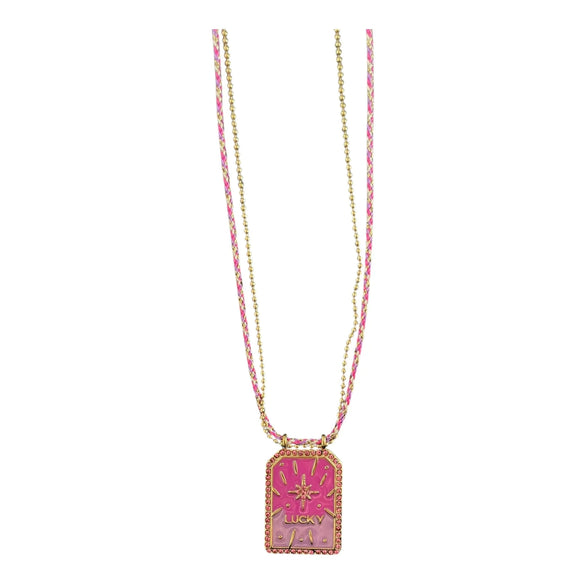 Wholesale Tarot Necklace Copper Heart Shape Pendant Electroplating