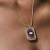 Wholesale Tarot Necklace Copper Mixed Gemstone Inlay Heart Star Geometric Vintage Style