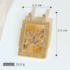 Wholesale Tarot Necklace Pendant Copper Micropaved Geometric Style 18K Gold Plated