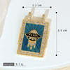 Wholesale Tarot Necklace Pendant Copper Micropaved Geometric Style 18K Gold Plated