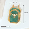 Wholesale Tarot Necklace Pendant Copper Micropaved Geometric Style 18K Gold Plated
