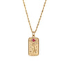 Wholesale Tarot Necklace With Geometric Pattern High Sense Plant Flowers Threedimensional Embossed Diamondembossed Titanium Steel Woolen Twist Chain Electroplated