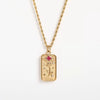 Wholesale Tarot Necklace With Geometric Pattern High Sense Plant Flowers Threedimensional Embossed Diamondembossed Titanium Steel Woolen Twist Chain Electroplated