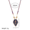 Wholesale Tarot Pendant Necklace Copper Retro Geometric Gold Plated