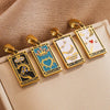 Wholesale Tarot Retro Pendant Jewelry Stainless Steel Rectangular Electroplating