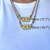 Wholesale Tarot Stainless Steel And Titanium Steel Necklace Geometric Heart Eye Pendant 18K Gold Plated Electroplating Design Unisex