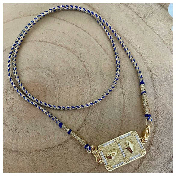 Wholesale Tarot Stainless Steel And Titanium Steel Necklace Geometric Heart Eye Pendant 18K Gold Plated Electroplating Design Unisex