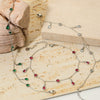 Wholesale Tassel Anklet Stainless Steel Inlaid Zircon Geometric Styling Non Fading Foot Chain For Women