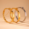 Wholesale Tassel Buckle Bracelet Stainless Steel 18K Gold Plated Electroplated Fashion Geometric Couple Jewelry