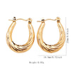 Wholesale Tassel Earrings Stainless Steel Non Fading Exaggerated Niche Jewelry With Electroplating Treatment