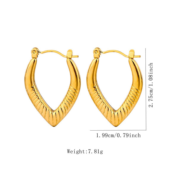 Wholesale Tassel Earrings Stainless Steel Non Fading Exaggerated Niche Jewelry With Electroplating Treatment