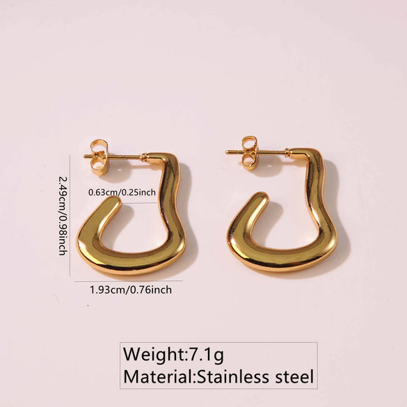 Wholesale Tassel Earrings Stainless Steel Non Fading Exaggerated Niche Jewelry With Electroplating Treatment