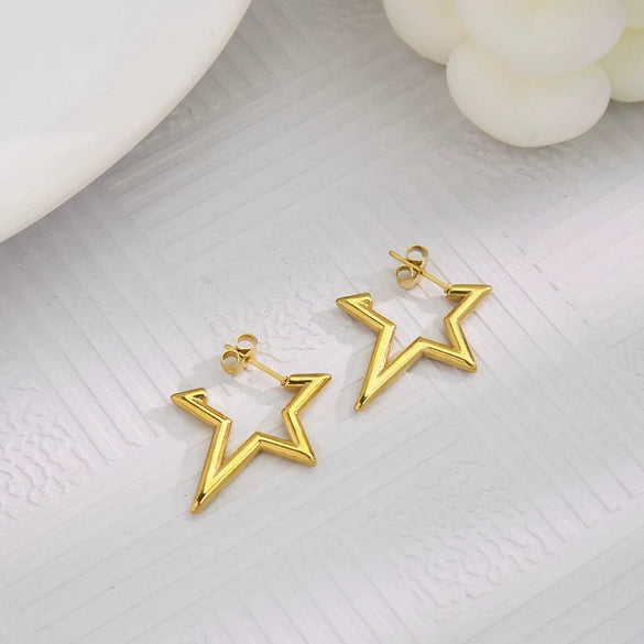Wholesale Tassel Earrings Stainless Steel Non Fading Exaggerated Niche Jewelry With Electroplating Treatment