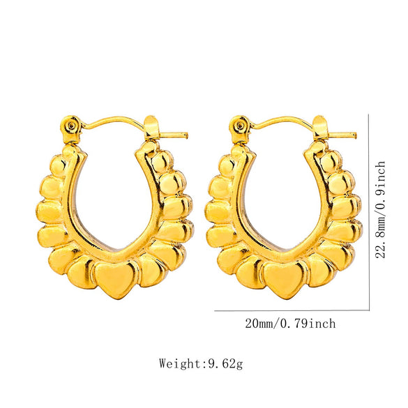 Wholesale Tassel Earrings Stainless Steel Non Fading Exaggerated Niche Jewelry With Electroplating Treatment