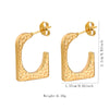 Wholesale Tassel Earrings Stainless Steel Non Fading Exaggerated Niche Jewelry With Electroplating Treatment