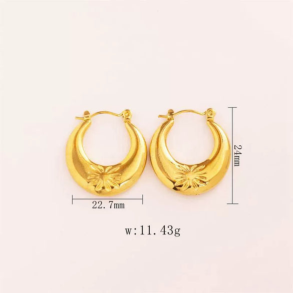 Wholesale Tassel Earrings Stainless Steel Non Fading Exaggerated Niche Jewelry With Electroplating Treatment
