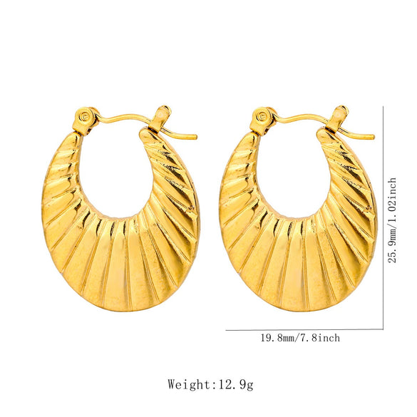 Wholesale Tassel Earrings Stainless Steel Non Fading Exaggerated Niche Jewelry With Electroplating Treatment