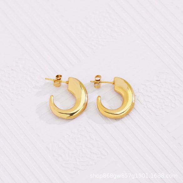 Wholesale Tassel Earrings Stainless Steel Non Fading Exaggerated Niche Jewelry With Electroplating Treatment