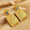 Wholesale Tassel Earrings Stainless Steel Vintage Geometric Style Electroplated For Women