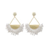 Wholesale Tassel Earrings Zinc Alloy Geometric Hand Knitted Retro Style
