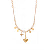 Wholesale Tassel Heart Natural Stone Freshwater Pearl Clavicle Necklace For Women Stainless Steel Geometric Pattern Electroplating