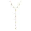 Wholesale Tassel Imitation Pearl Ychain Necklace Stainless Steel 18K Electroplated Geometric Style Jewelry For Women