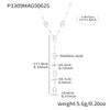 Wholesale Tassel Long Clavicle Necklace Double Chain Fashionable Elegant Highgrade Stainless Steel Geometric 18K Gold Electroplated Jewelry For Women
