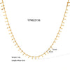 Wholesale Tassel Necklace And Anklet In Wave Pattern For Women Made Of High Grade Stainless Steel With Vacuum Real Gold In Pvd Furnace Treatment