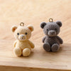 Wholesale Teddy Bear Pendant Handmade Earrings Jewelry Accessories With Plastic Resin Material And Flocking Treatment