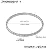 Wholesale Thin Circle Stainless Steel 18K Gold Plated Stacked Bracelet With Electroplating Process