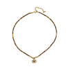 Wholesale Tiger Eye Stone And Stainless Steel Geometric Vintage Handmade Necklace For Women