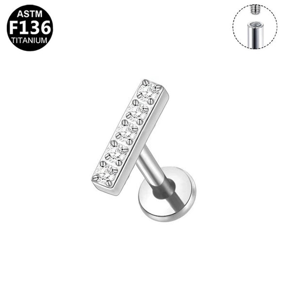 Wholesale Titanium Alloy And Copper Stainless Steel Geometric Style Electroplating Body Piercing Earrings And Lip Rings