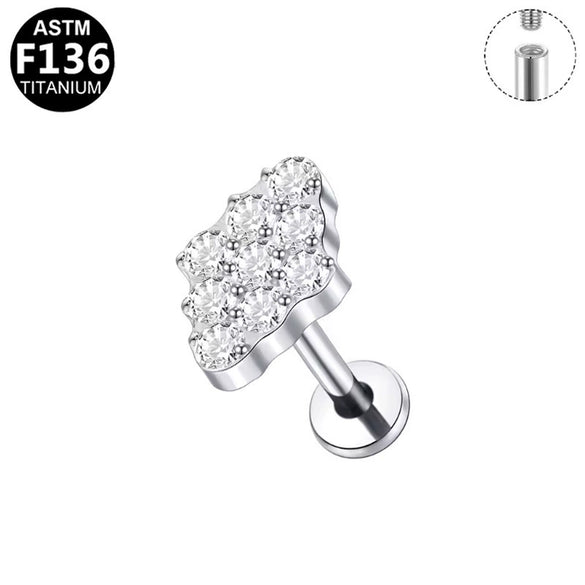 Wholesale Titanium Alloy And Copper Stainless Steel Geometric Style Electroplating Body Piercing Earrings And Lip Rings