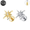 Wholesale Titanium Alloy And Copper Stainless Steel Geometric Style Electroplating Body Piercing Earrings And Lip Rings