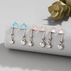 Wholesale Titanium Alloy Animal Zodiac Style Electroplated Women's Ear Nail Jewelry