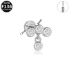 Wholesale Titanium Alloy Geometric Star Stud Earrings With Electroplating And Minimalist Highend Piercing Design For Unisex